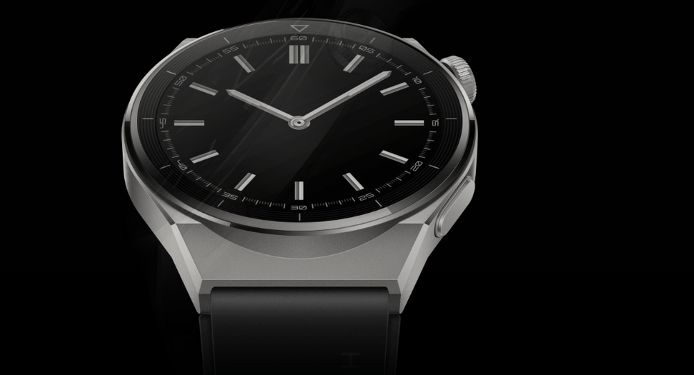 Inteligentné hodinky Huawei Watch GT 3 Pro 46 mm - Light Titanium Case + Black Fluoroelastomer Strap Inteligentné hodinky Huawei Watch GT 3 Pro 46 mm - Light Titanium Case + Black Fluoroelastomer Strap