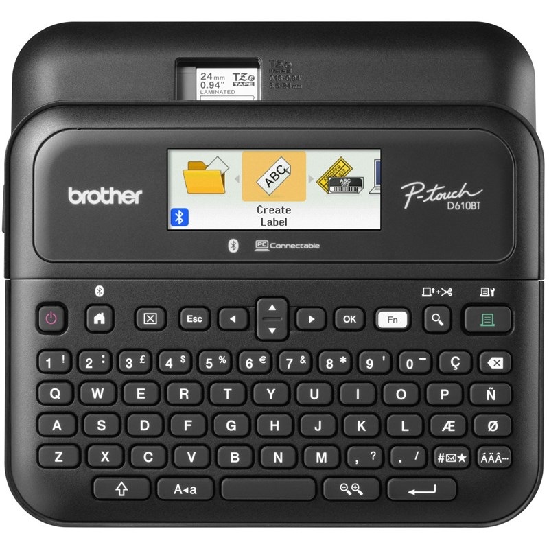 Tlačiareň štítkov Brother PT-D610BTVP čierna