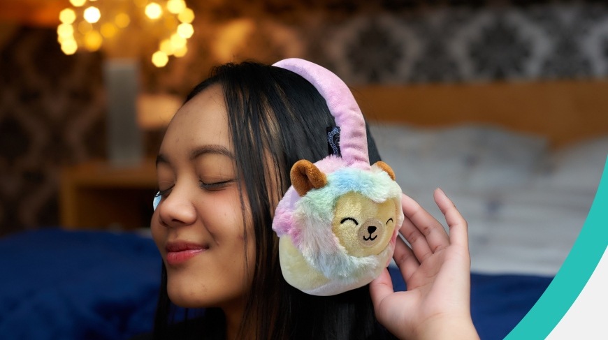 Slúchadlá Lazerbuilt Squishmallows Plush Bluetooth - Leonard ružová Lazerbuilt Squishmallows Plush Bluetooth Leonard, ružová