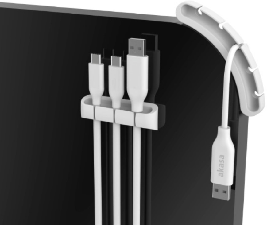 Držiak AKASA Cable Cord Holder, 3x3-port + 2x5-port biely Držiak AKASA Cable Cord Holder, 3x3-port + 2x5-port - biely