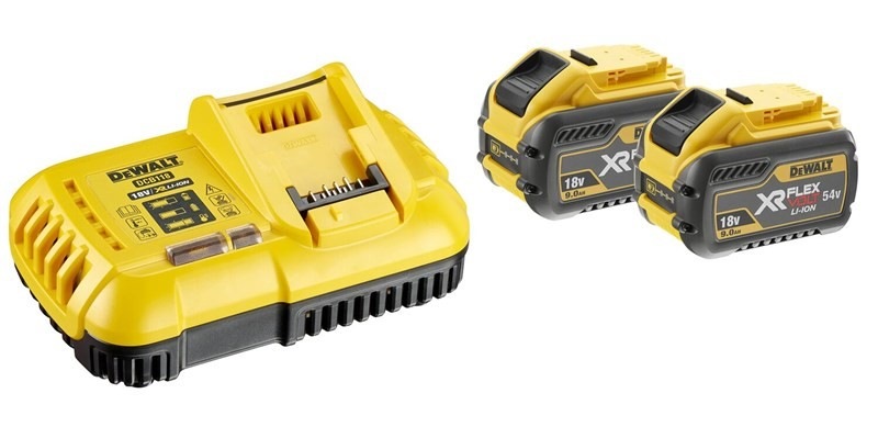 Set batérie a nabíjačky Dewalt XR FLEXVOLT DCB118X2