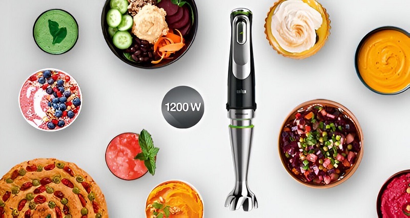 Ponorný mixér Braun MultiQuick 9 MQ9195XLI čierny/nerez