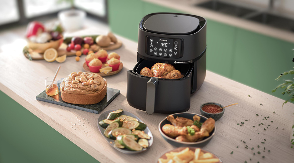 Fritéza teplovzdušná Philips Airfryer 5000 Series 7,2 l, Connected HD9285/90 čierna Philips Series 5000 Airfryer XXL Connected 16 v 1 HD9285/90