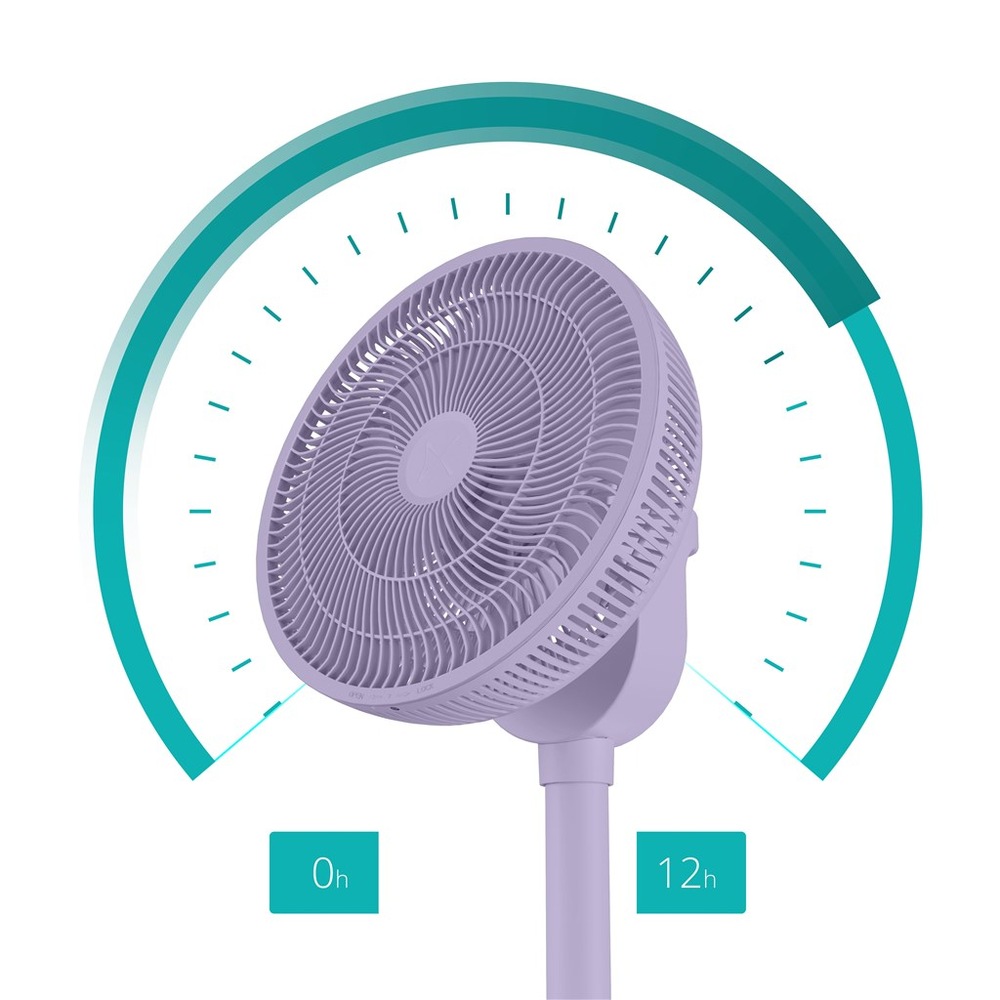 Ventilátor stojanový Duux DXCF101 Whisper Flex 2 Smart, levander fialový