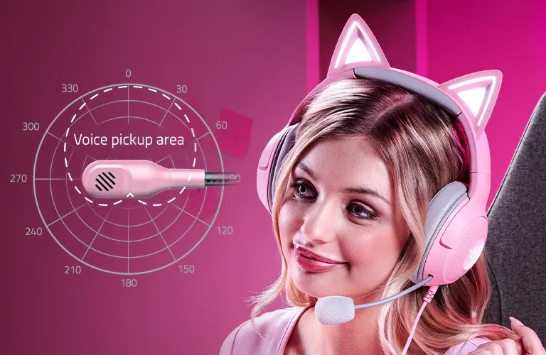 Headset Razer Kraken Kitty V2 Pokémon Gengar Ed. fialový Razer Kraken Kitty V2