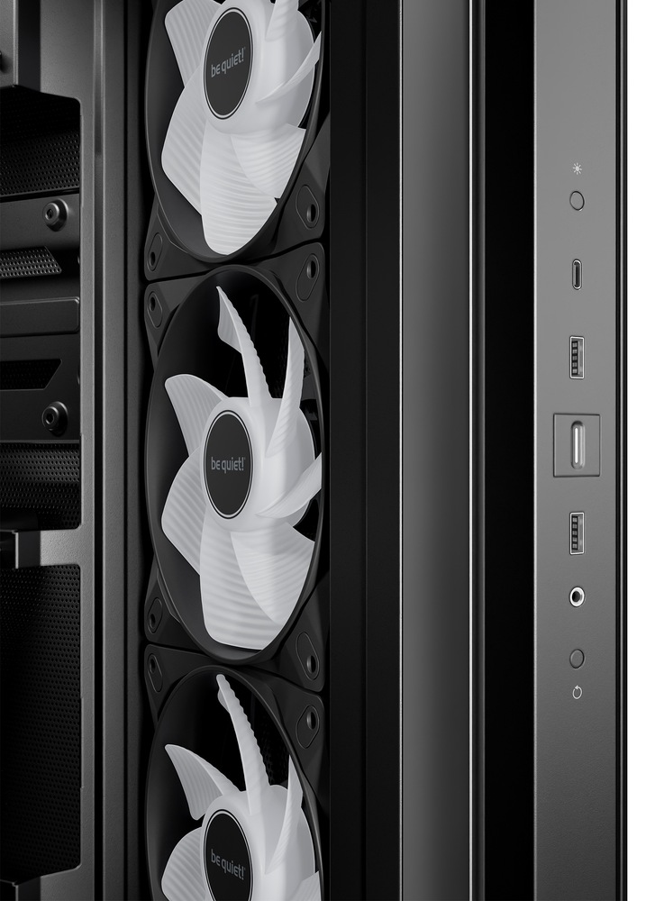 Case be quiet! LIGHT BASE 500 LX čierna LIGHT BASE 500 LX vsádza na ventilátory Light Wings LX