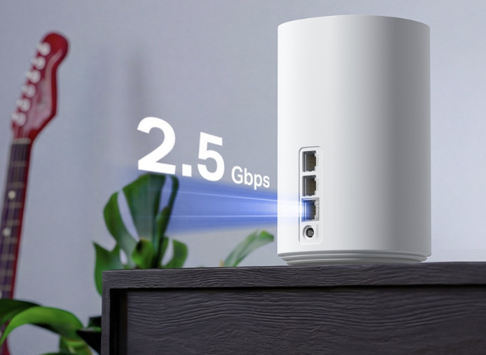 Mercusys Halo E27BE s 2,5 Gb/s WAN/LAN portom pre rýchle káblové pripojenie