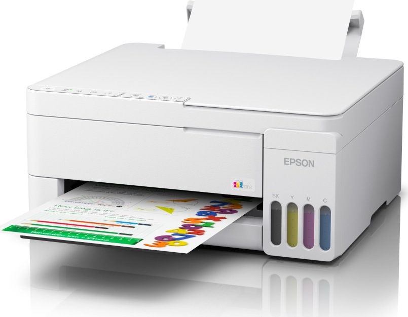 Tlačiareň multifunkčná Epson EcoTank L3356 biela Multifunkčná tlačiareň pri tlači farebného dokumentu