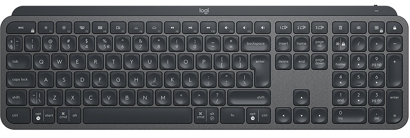 Klávesnica Logitech Wireless MX Keys, US sivá Klávesnica Logitech Wireless MX Keys, US sivá