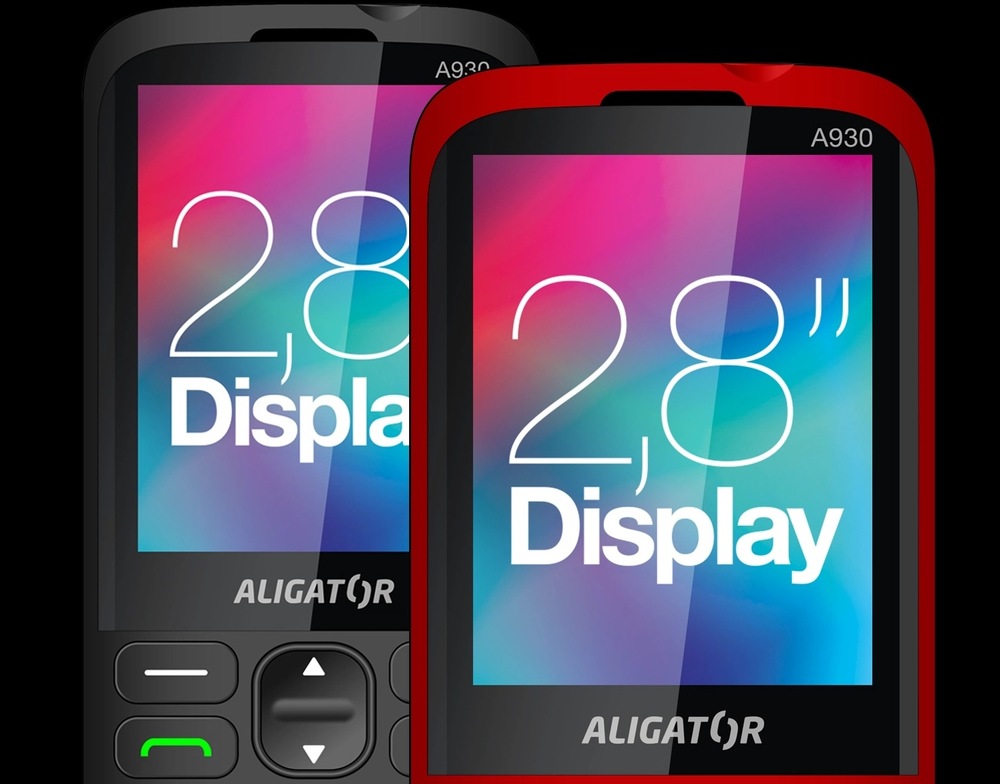 Mobilný telefón Aligator A930 4G čierny Mobilný telefón Aligator A930 4G čierny