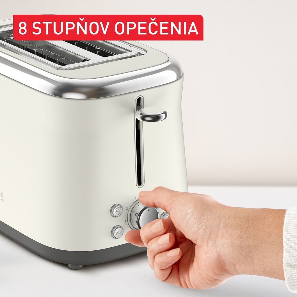 Hriankovač Tefal TT720AE0 Retro Collection a koliesko na ovládanie