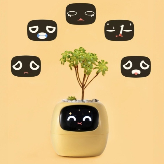 Inteligentný kvetináč Plantsio IVY žltý Chytrý kvetináč Plantsio IVY - žltá