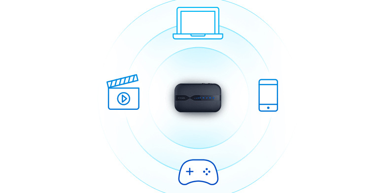 Prenosný hotspot D-Link DWR-932 4G LTE čierny Prenosný hotspot D-Link DWR-932 4G LTE čierny