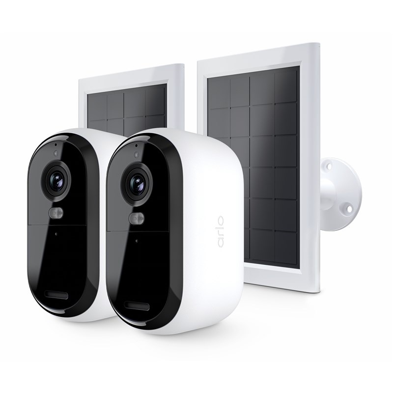 IP kamera Arlo Essential Gen.2 Bundle 2K Outdoor Security, 2 ks + 2 ks solárny panel biela