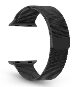 Remienok WG stainless steel na Apple Watch 42/44/45/49 mm čierny