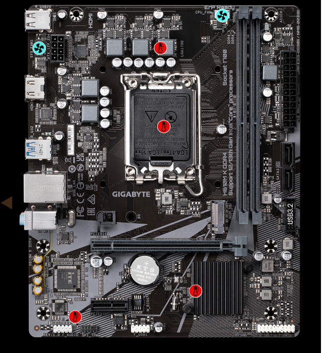 Základná doska GIGABYTE H610M K