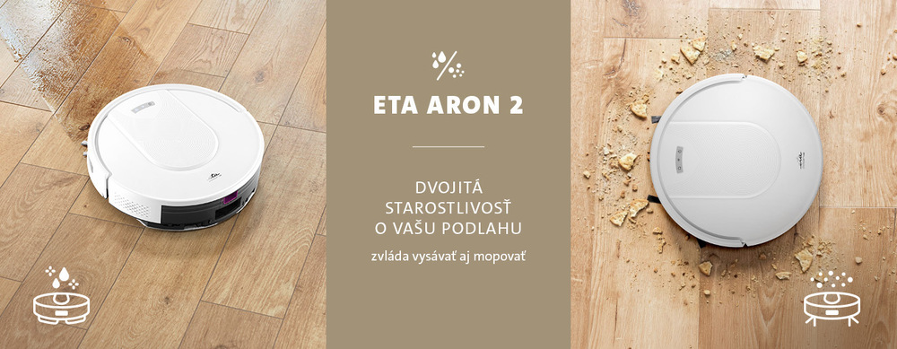 Robotický vysávač ETA Aron 2 3588 90010 biely