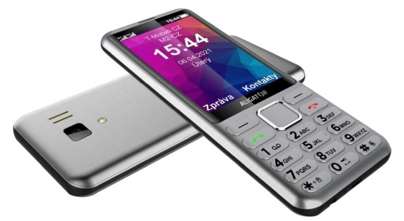 Mobilný telefón Aligator D950 Dual sim strieborný Mobilný telefón Aligator D950 Dual sim strieborný