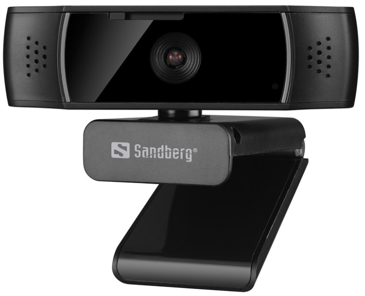 Webkamera Sandberg USB Autofocus DualMic - čierna