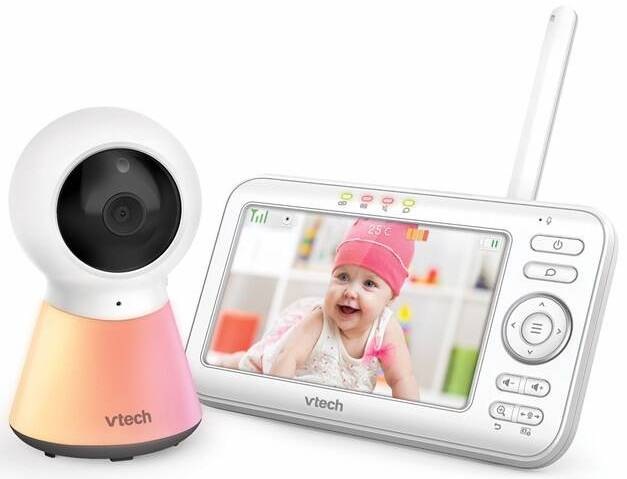 Detská video opatrovateľka Vtech VM5254 s rodičovskou jednotkou a kamerou s adaptívnym nočným svetlom