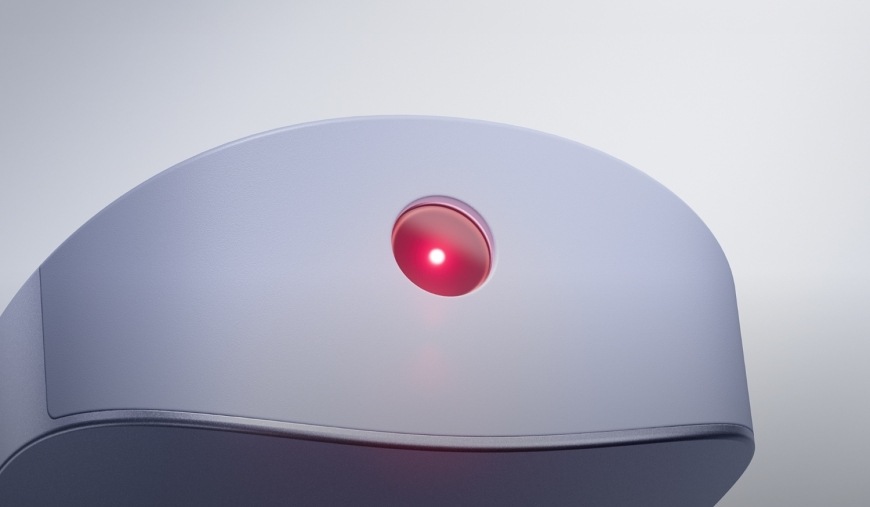 Prezentér Logitech SPOTLIGHT 2 fialový Vstavané laserové ukazovátko uľahčuje presné zvýraznenie dôležitých častí prezentácie na projekčnej ploche