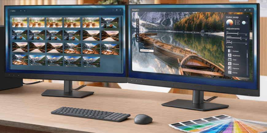 Dell UltraSharp U3226Q zaujme aj ergonomickým stojanom