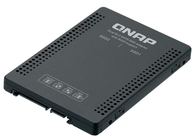 Adaptér QNAP QDA-A2MAR (2x M.2 SSD SATA sloty v 2,5'' SATA rámčeku)
