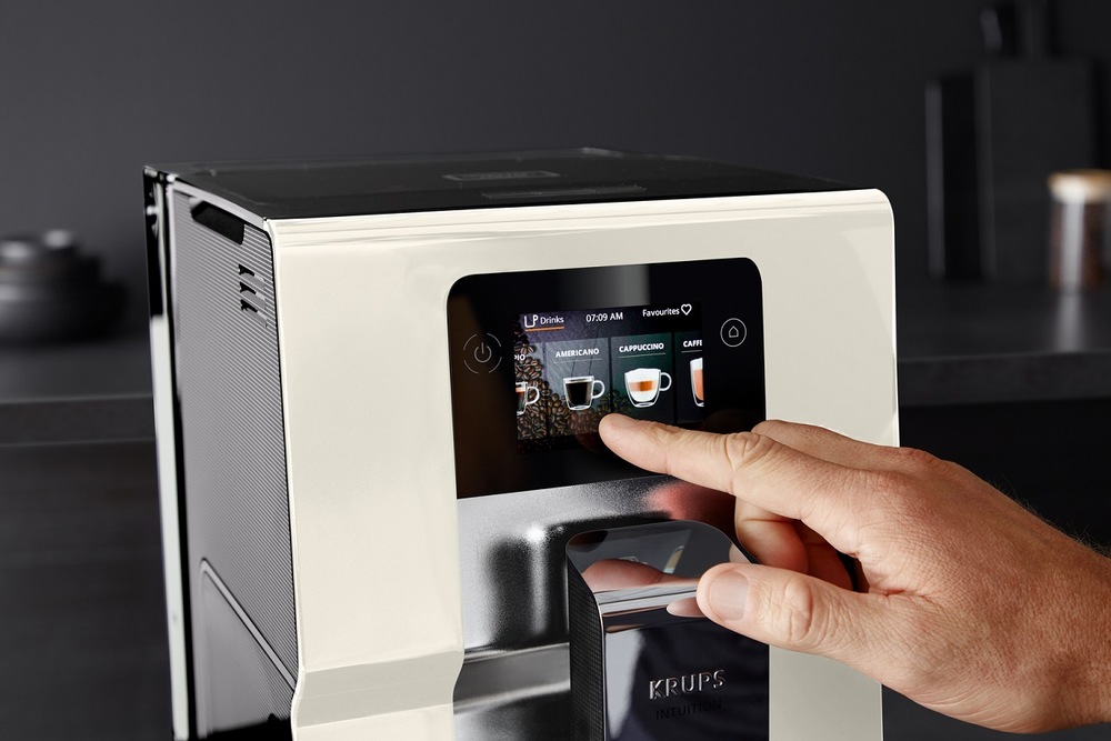 Automatický kávovar Krups Intuition Preference EA872A10 čierny/krémový