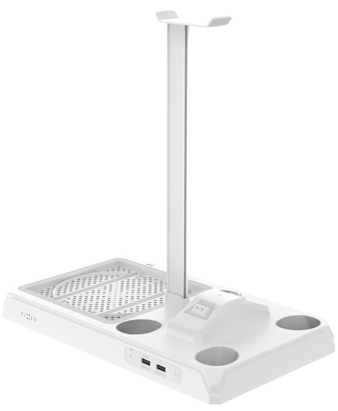 Dokovacia stanica FIXED pre Xbox Series X a S s odvetrávaním a nabíjaním pre dva ovládače Xbox biela