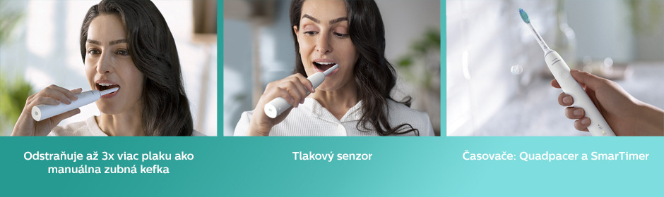 Súprava zubných kefiek Philips Sonicare 3100 HX3675/13 biela Súprava zubných kefiek Philips Sonicare 3100 HX3675/13 biela