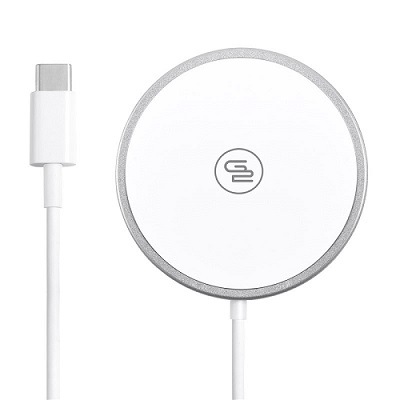 Bezdrôtová nabíjačka GoGEN s magsafe funkciou, biela