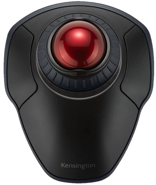 Trackball KENSINGTON Trackball Orbit Scroll Ring optická/1600DPI - čierna/červená