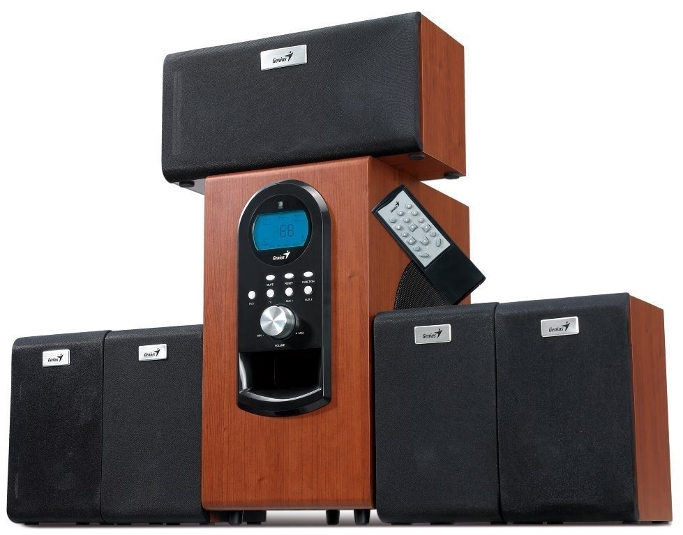 Reproduktory Genius SW-HF 5.1 6000 Verze II. čierne/hnedé
