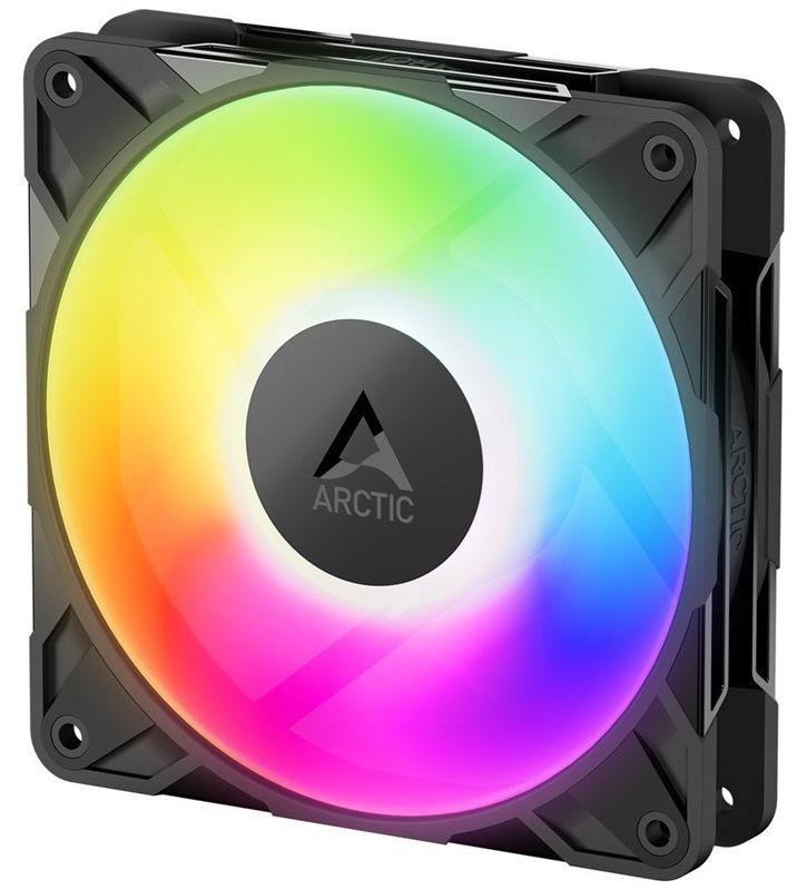 Počítačový ventilátor s priemerom 120 mm Arctic Cooling P12 Pro ARGB, čierna farba