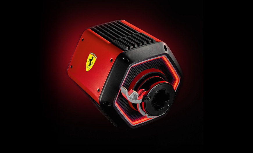 Volant Thrustmaster T818 Ferrari 488 GT3 Simulator čierny Základňa T818 v červenom prevedení s RGB podsvietením
