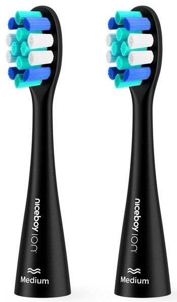 Náhradné hlavice Niceboy ION Sonic Lite Medium black (2 ks)