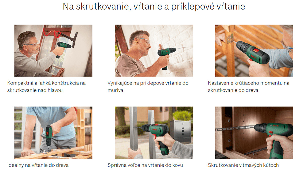 Aku vŕtačka Bosch EasyImpact 1200 (s batériou)