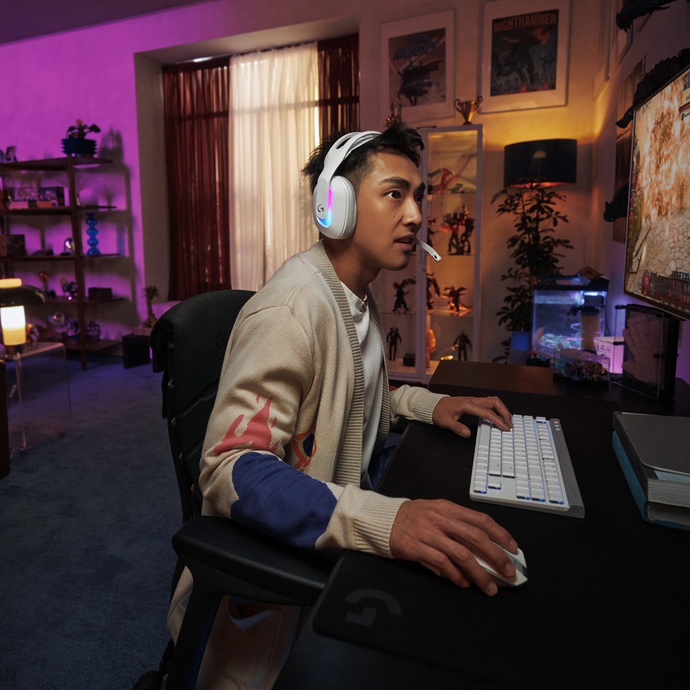 Headset Logitech Gaming G522 Lightspeed biely