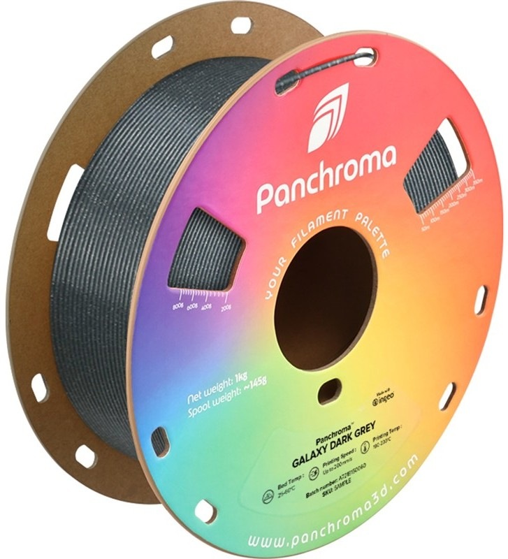 Filament Polymaker Panchroma PLA Galaxy šedej farby