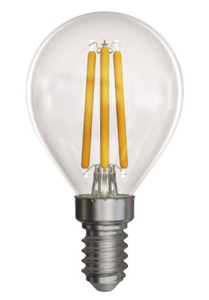 LED žiarovka EMOS Filament Mini Globe, 4W, E14, teplá biela