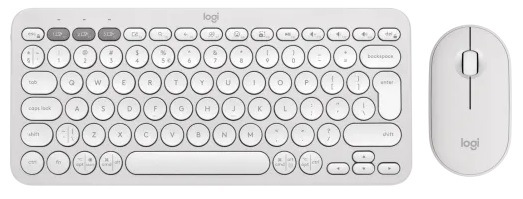 Klávesnica s myšou Logitech Pebble 2 Combo, US INT'L biela