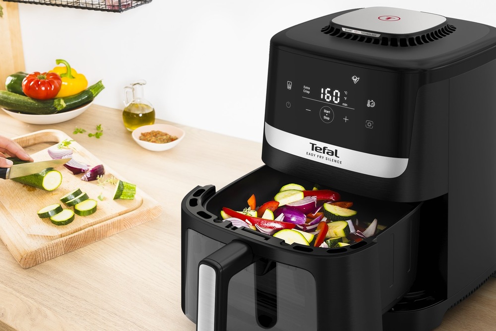 Fritéza teplovzdušná Tefal EY5568E0 Easy Fry Silence čierna