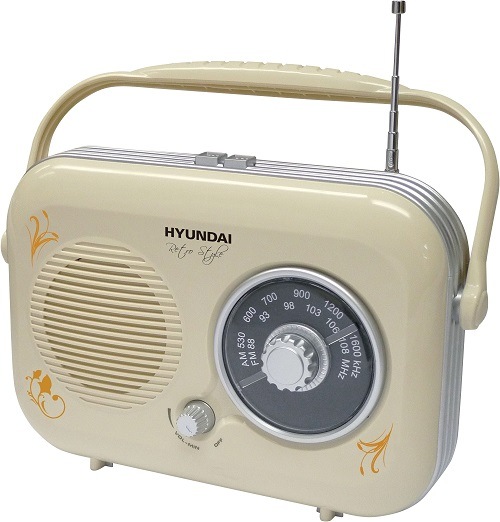 Rádioprijímač Hyundai Retro PR 100B krémový