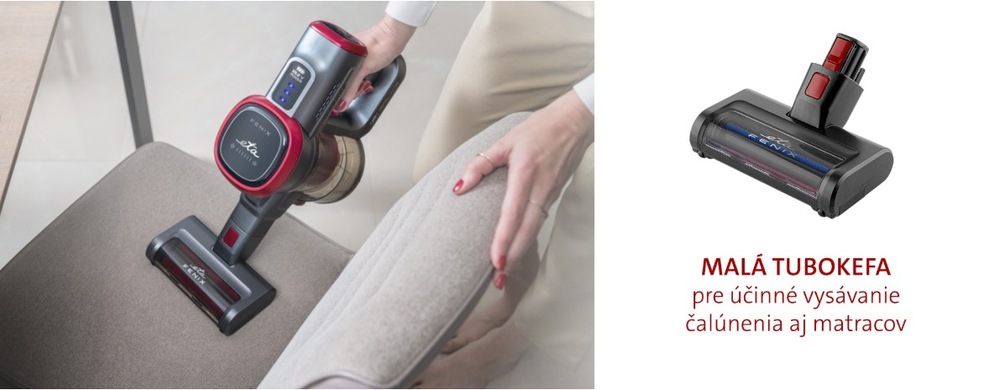 Tyčový vysávač ETA Fenix 2233 90000 sivý/červený Tyčový vysávač ETA Fenix 2233 90000, príslušenstvo