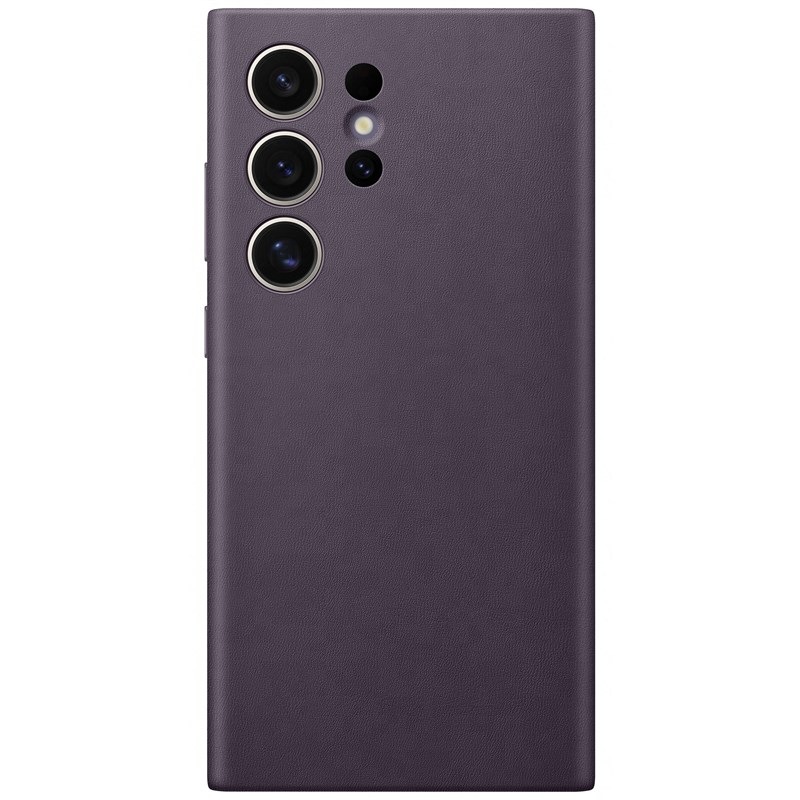 Kryt na mobil Samsung Vegan Leather na Galaxy S24 Ultra vínový