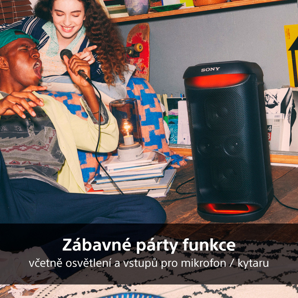 Párty reproduktor Sony SRS-XV500 čierny Party reproduktor Sony SRS-XV500
