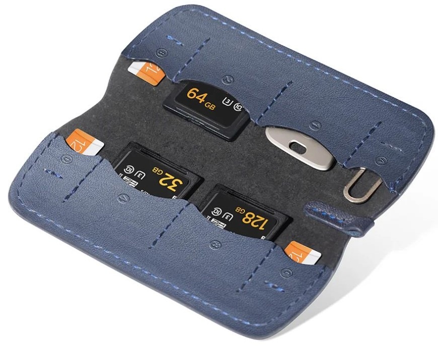 Púzdro PGYTECH Memory Card Wallet - modré