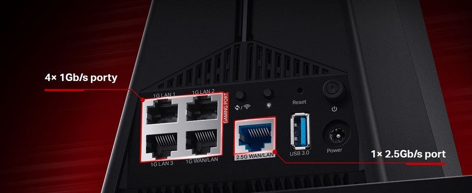 Router TP-Link Archer GXE75, AXE5400 čierny Router TP-Link Archer GXE75, AXE5400 čierny