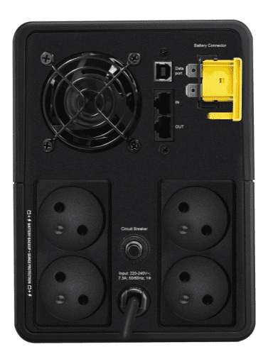 Záložný zdroj APC Back-UPS 2200VA, 230V, 4x French Socket čierny