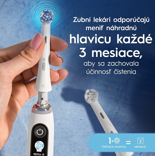 Náhradné hlavice Oral-B iO Ultimate Clean White (4 ks) biela